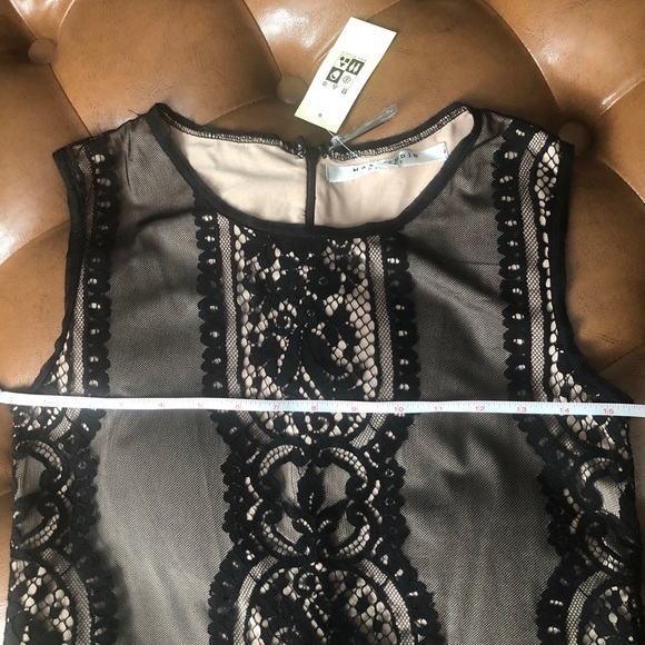 *HP* NWT Max Studio Sleeveless Lace Overlay Blouse - Picture 8 of 8